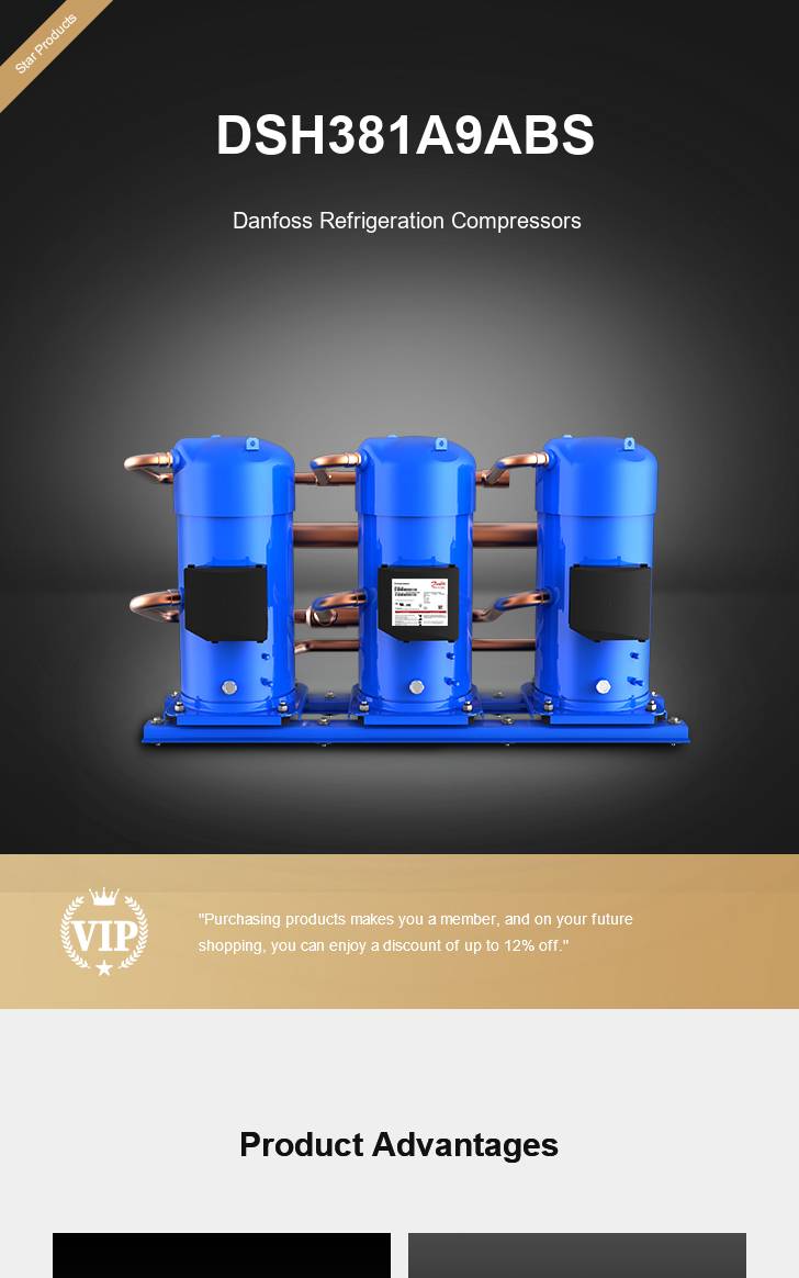 Danfoss Compressor DSH381A9ABS, technical parameters pdf, structure diagram